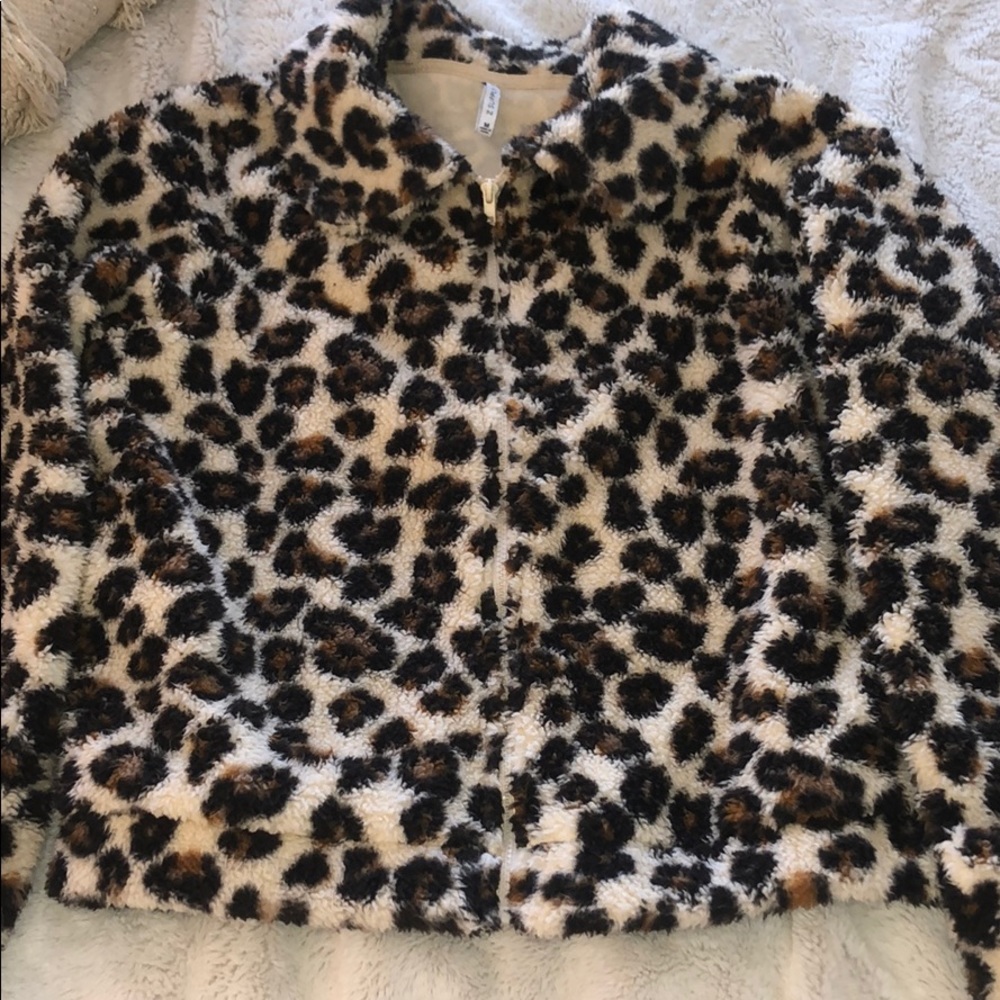 Cheetah Fluffy Z Supply Jacket
